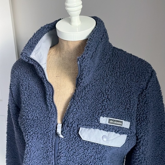 Columbia Mountain Side Heavyweight Fleece Jacket SMALL - Picture 3 of 4